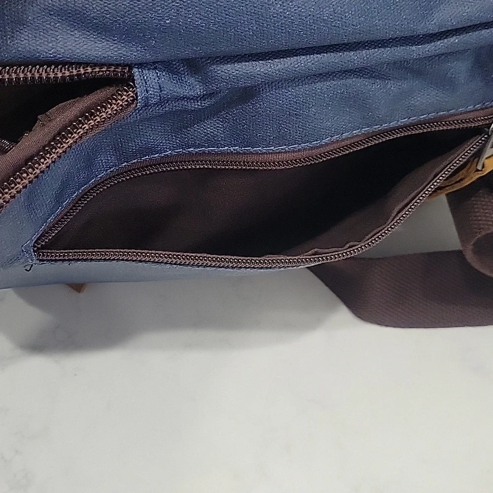 Blue Men's Sling Bag Crossbody Bag Traveler Bag